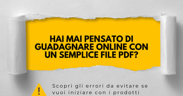 Elenco degli errori più comuni nella vendita di prodotti digitali"