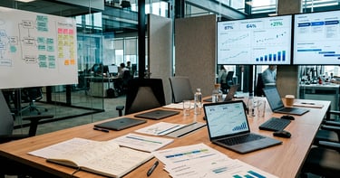 Despliegue empresarial de IA, procesos y mercados en un entorno corporativo real