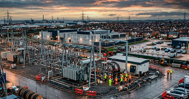 Red eléctrica ampliada para industria, hogares, transporte e inteligencia artificial