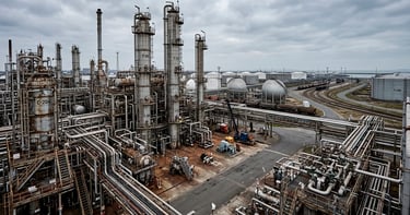 Refinería detenida y tensión energética en empresas y mercados industriales o Nombre archivo: refine