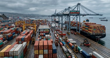 Logística marítima y retrasos en cadenas de suministro global