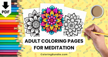adult coloring pages for meditation