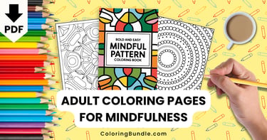 adult coloring pages for mindfulness