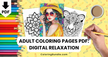 adult coloring pages PDF