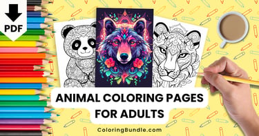 animal coloring pages for adults