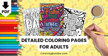 detailed coloring pages for adults
