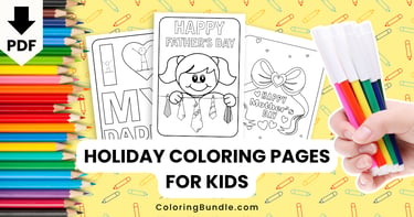 holiday coloring pages for kids