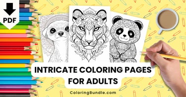 intricate coloring pages for adults