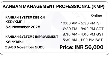 Kanban Management Professional KMP Training Kanban University