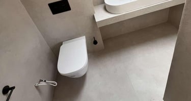 Contemporary bathroom design with shower enclosure fitted by PBP Services in Evesham Ask Chat