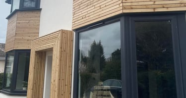 Worcester building contractors working on residential extension project