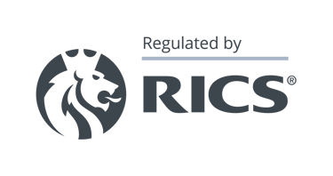 Regulated by RICS badge clarifying the business meets a high standard of ethics and quality