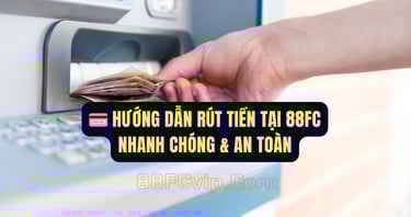 Cách rút tiền nhanh tại nhà cái 88FC chỉ trong 5 phút