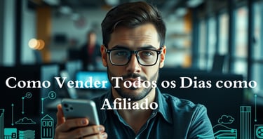 Imagem ilustrativa de uma pessoa usando ferramentas digitais para realizar vendas online, simbolizan