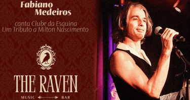 cantor Fabiano Medeiros no The Raven Music Bar
