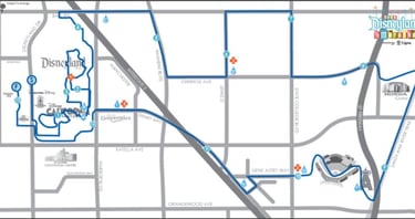2016 runDisney Disneyland Half Marathon Course Map