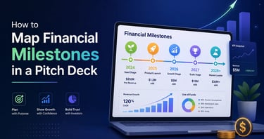 How to Map Financial Milestones in a Pitch Deck