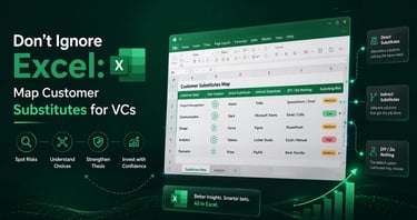 Don't Ignore Excel: Map Customer Substitutes for VCs