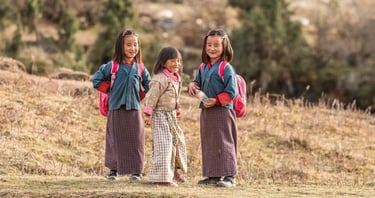 Bhutanese_School_Going_Children_at_Pjobjikha_Valley_Western_Bhutan