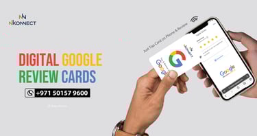 digital google reviw card NFC