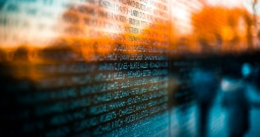 Abstract data wall evocative of digital innovation—tied to outcomes in enterprise data strategy