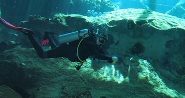 mexico chac mool cenote diving