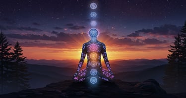 Glowing Ascension Chakra Being
