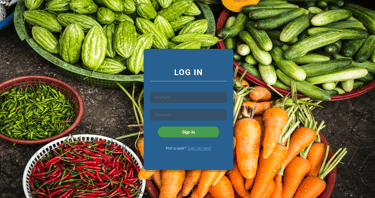 Inventory Management System - Login Page