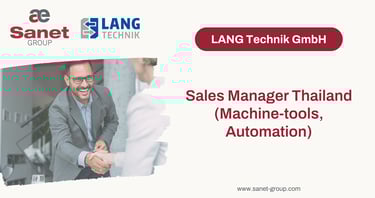 Sales Manager Thailand (Machine-tools, Automation)