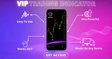 cell phone displaying digital graphic stock trading on the screen
