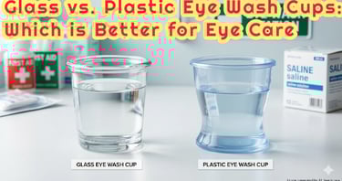 Glass vs. Plastic Eye Wash Cups: Which is Better for Eye Care?