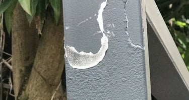 sơn tĩnh điện bị bong tróc