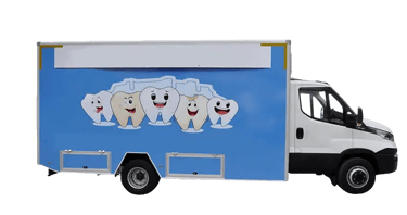 mobile oral and dental health vehicle