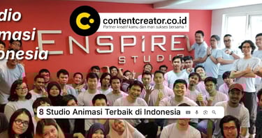 Tim kreatif di Enspire Studio, salah satu studio animasi terbaik di Indonesia.