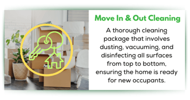 Move-in/move-out cleaning for homes, apartments, and condos. Prepare for new a clean home.