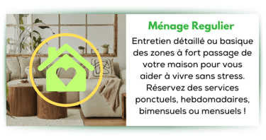 ménage régulier maison nettoyage résidentielle 