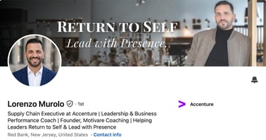 Lorenzo Murolo, Return to Self. Lead with Presence.