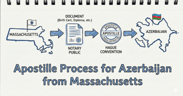 Apostille for Azerbaijan from Massachusetts document authentication