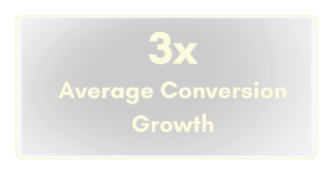 3x average conversion growth in web design and SEO projects