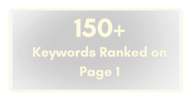150+ keywords ranked on page 1 for SEO client projects