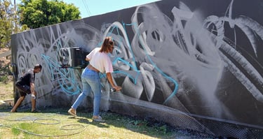 Dey MKO LSA, Eko LSA, fresque, performance