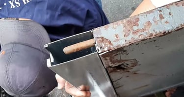 sơn tĩnh điện bị rỉ sét