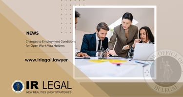 IR Legal NEWS-Changes to NZ open work visa 