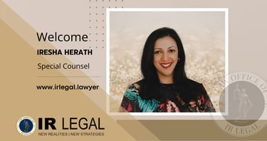 IR Legal Welcomes Iresha Herath as Special Counsel