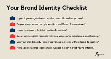 Your Brand Identity Checklist | ToAsia.biz