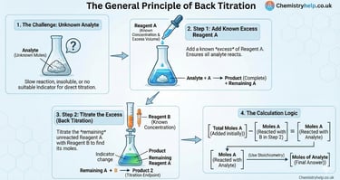 back titration infographic