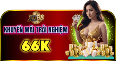 Banner hướng dẫn người chơi mới nhận 66k trải nghiệm miễn phí tại nhà cái uy tín XD68.