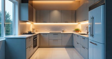 U Shape Modular Kitchen Design