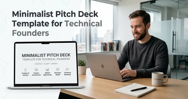 Minimalist Pitch Deck Template for Technical Founders