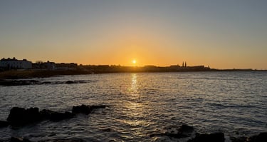 Sunset over an Irish Bay